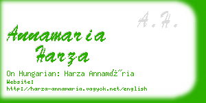 annamaria harza business card